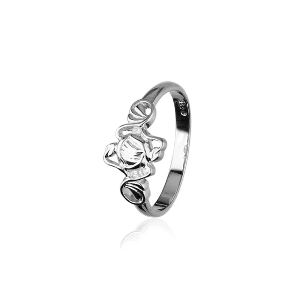 Unique stacking rings for endless combinations-Celtic Sterling Silver Ring R165