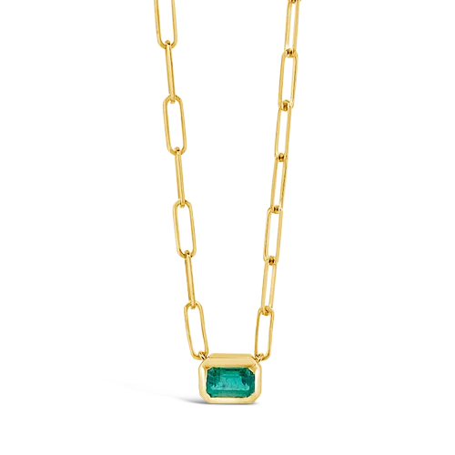 Designer necklaces for high-end fashion-Emerald Necklace