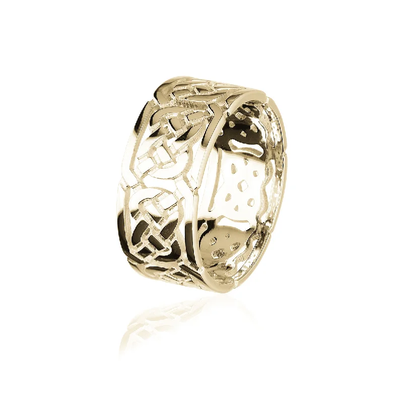 Custom-made rings for unique designs-Celtic Gold Ring GXXR132