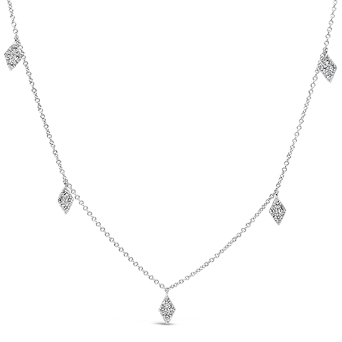 Elegant diamond necklaces for special occasions-Diamond Dangle Necklace