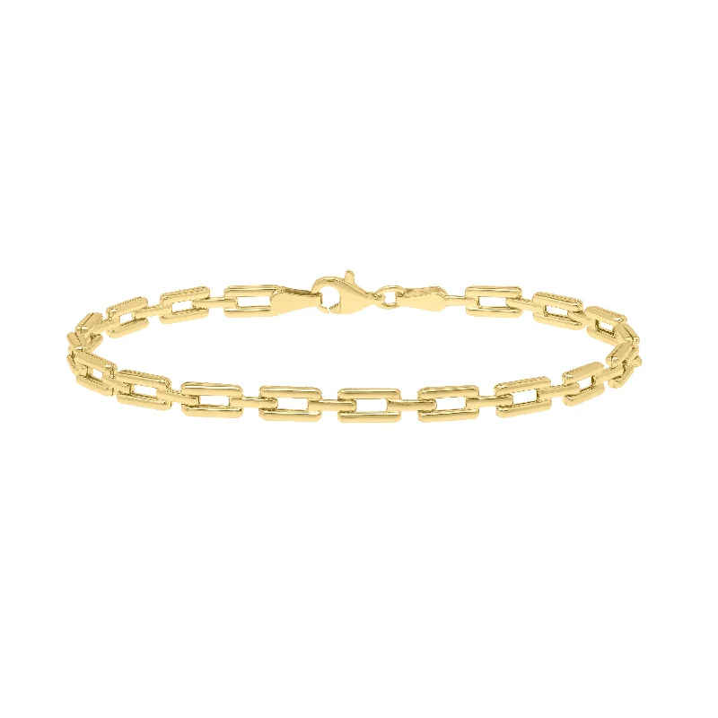 Delicate chain bracelets for everyday elegance-10K Deco Link Bracelet