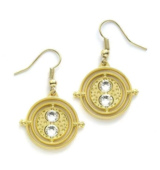 Modern stud earrings with artistic designs-Harry Potter Earrings Time Turner (gold plated)