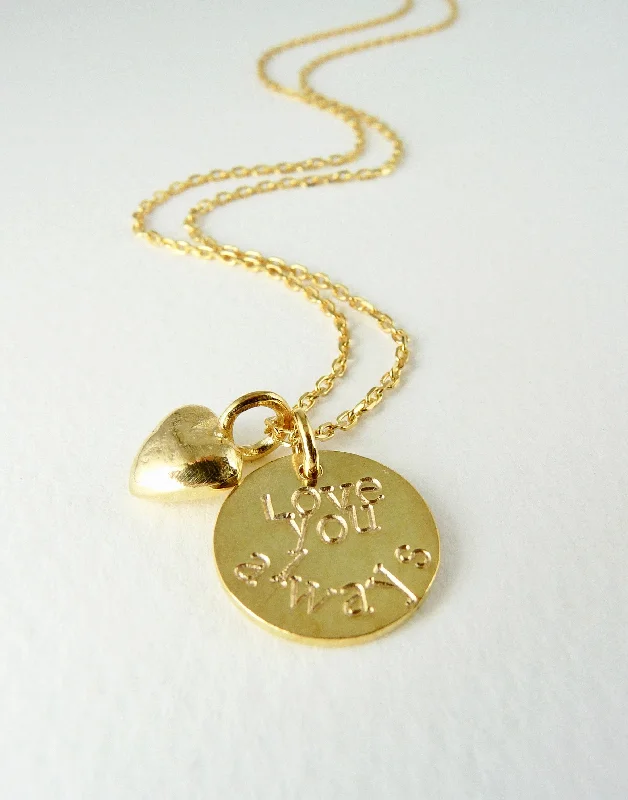 Layered necklaces for trendy looks-Love You Always Necklace