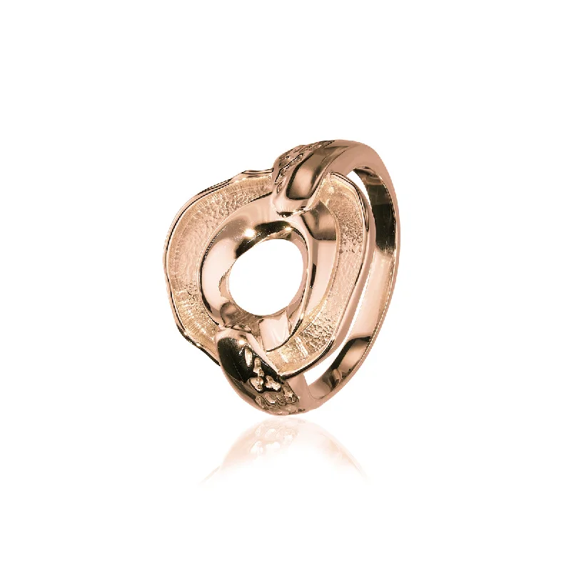 Exquisite ruby rings for timeless elegance-Maeshowe Rose Gold Ring HIS RR406