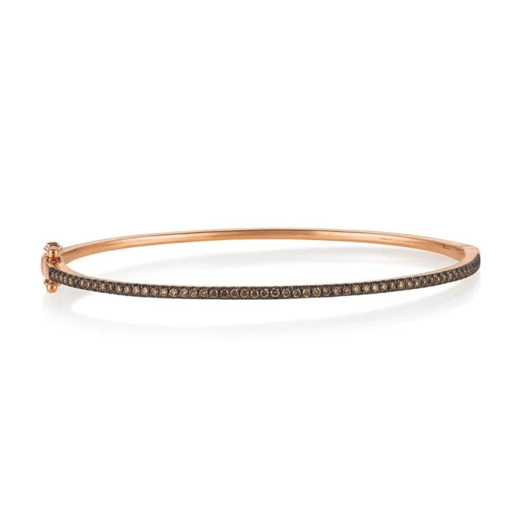 Gold-plated bangles for affordable luxury-Le Vian 14K Strawberry Gold Bangle