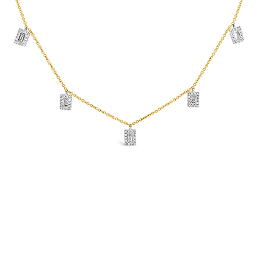 Sparkling crystal necklaces for a glamorous effect-Delicate Diamond Necklace