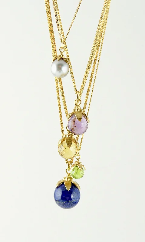 Birthstone necklaces for personalized gifts-Anaïs Lapis Lazuli Necklace