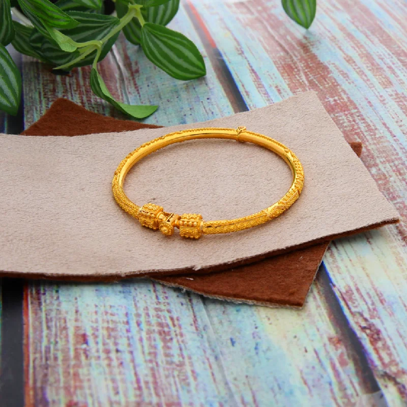 Boho-style bangles for a free-spirited look-Gold Baby Bangle 21KT - FKJBNG21KM9976