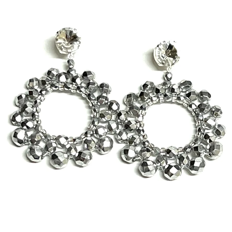 Lightweight hoop earrings for casual style-‘Round She Goes - Earrings