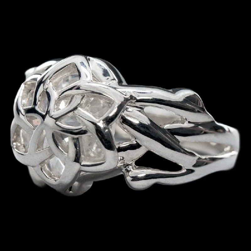 Statement rings for bold fashion statements-Lord of the Rings Nenya - The Ring of Galadriel (Sterling Silver) Size 7.25