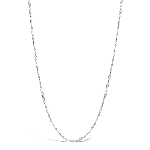 Adjustable pendant necklaces for a perfect fit-Diamonds by the Yard Necklace