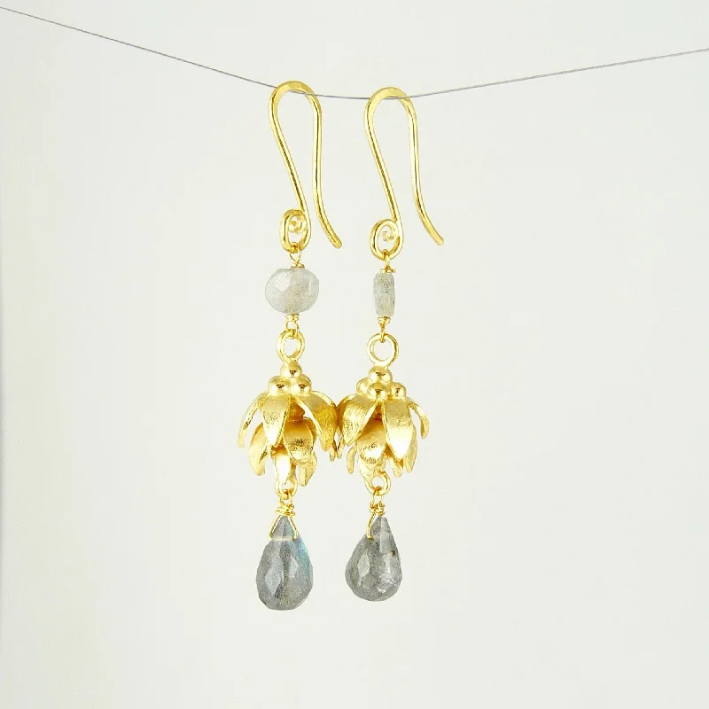 Personalized charm earrings for a custom feel-Anoop Labradorite Earrings