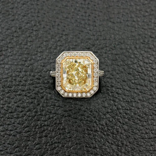 Custom engraved rings for special messages-Yellow Gold Diamond Ring