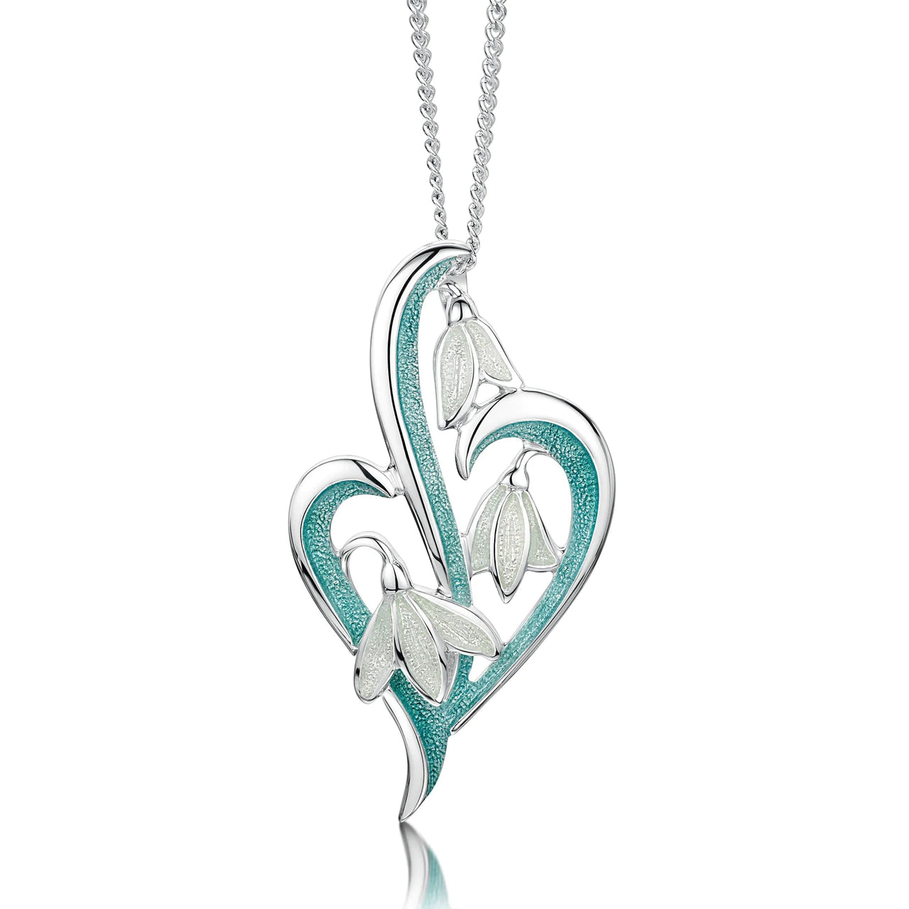 Elegant layered necklaces for fashion-forward looks-Snowdrop 3-leaf Pendant