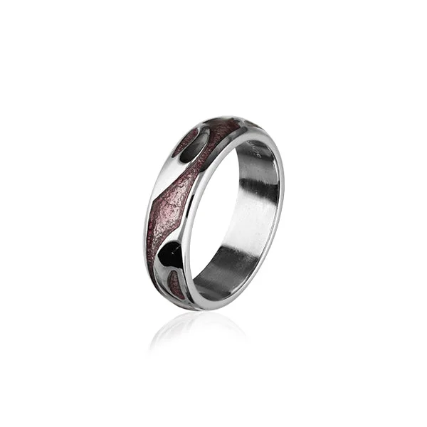 Custom rings for anniversary celebrations-Simply Stylish Silver Ring ER71