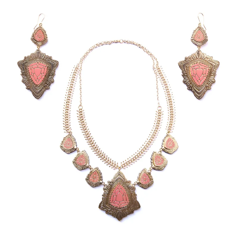 necklace & earring set ROSE DELIGHT