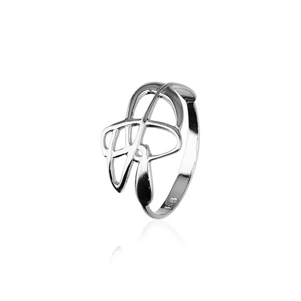 Geometric rings for a modern and chic style-Celtic Silver Ring R150