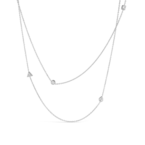 Elegant layered necklaces for fashion-forward looks-Fancy Shape Diamonds by the Yard Necklace