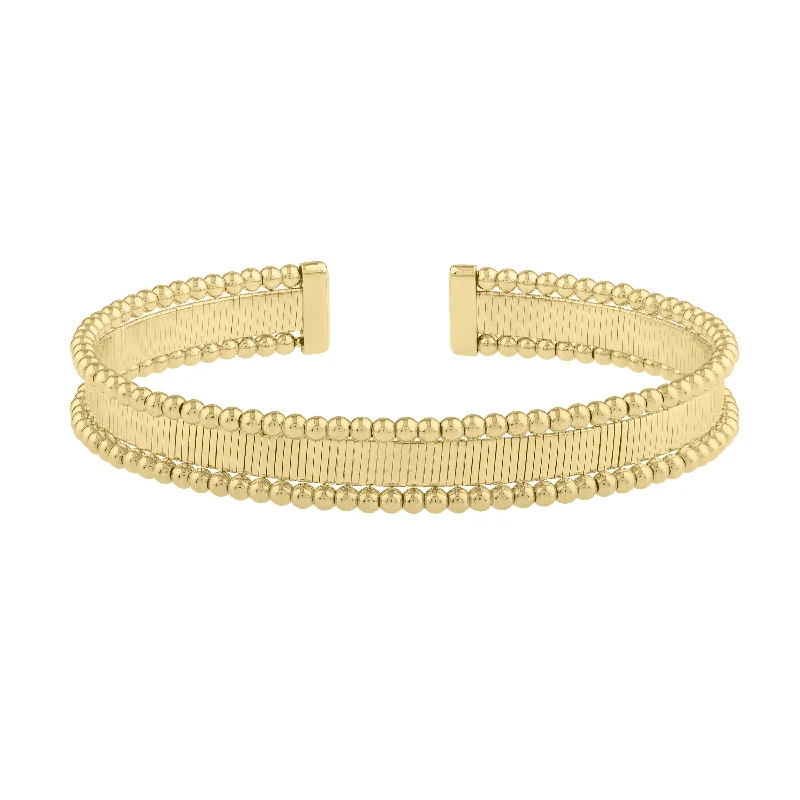 Stretch bracelets for comfortable wear-14K Pallina Beaded Bangle