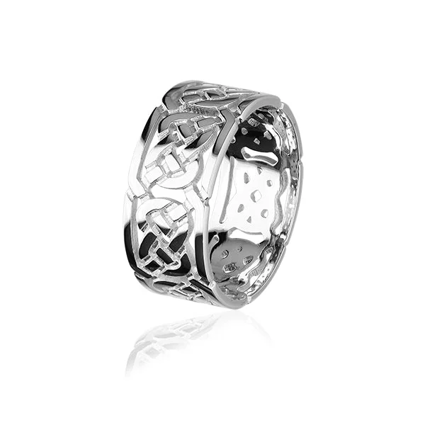 Adjustable rings for a perfect fit-Celtic Silver Ring XXR132