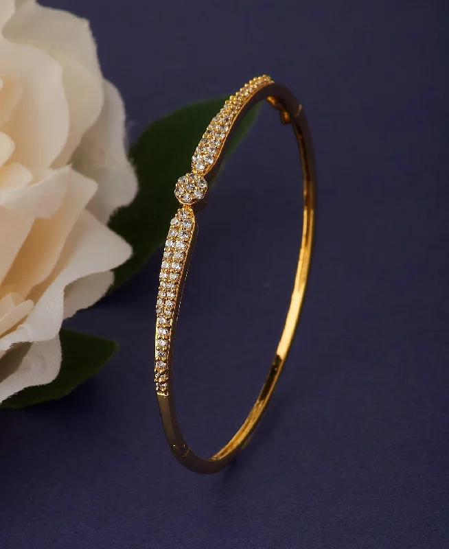 Stackable bangles for custom combinations-Simple and Classic Gold Metallic Bangle