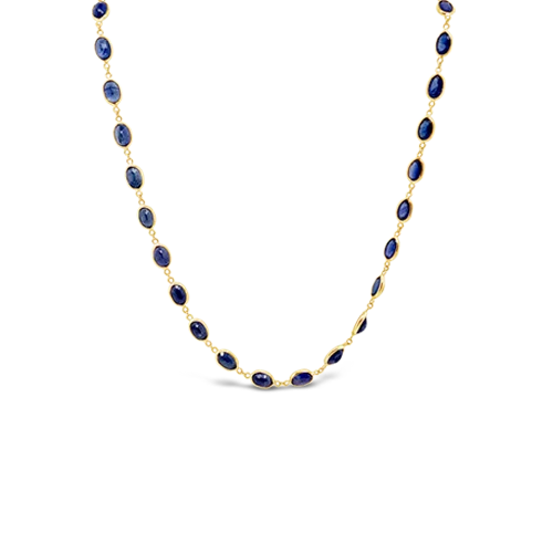 Custom charm necklaces for a personal look-Blue Sapphire Necklace