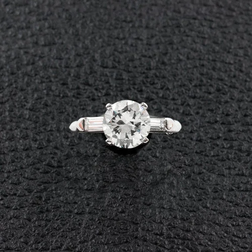 Custom promise rings for meaningful gifts-Round Diamond Engagement Ring