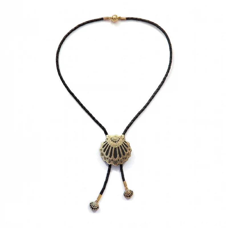 Custom necklace with your favorite symbol-FAN CLAM BOLA . necklace