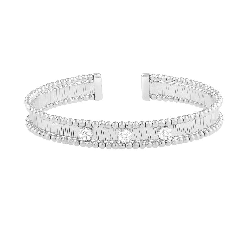 Birthstone bracelets for personalized jewelry-14K Pallina Diamond Bangle