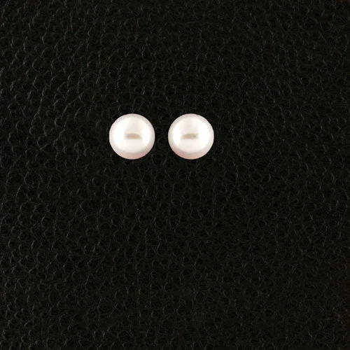 Rose gold earrings for a romantic touch-Akoya Pearl Stud Earrings