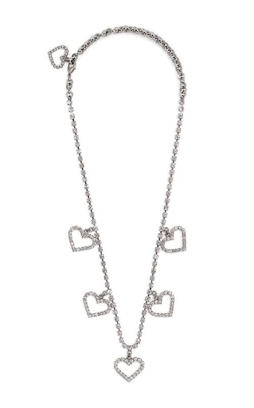 Luxury diamond necklaces for a high-end touch-Crystal Heart Necklace