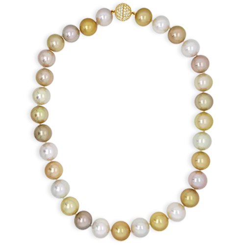 Custom pendant necklaces for personal style-Multi-color South Sea Pearl Necklace