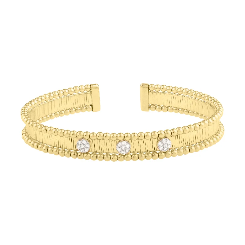 Tennis bracelets for luxury and sparkle-14K Pallina Diamond Bangle