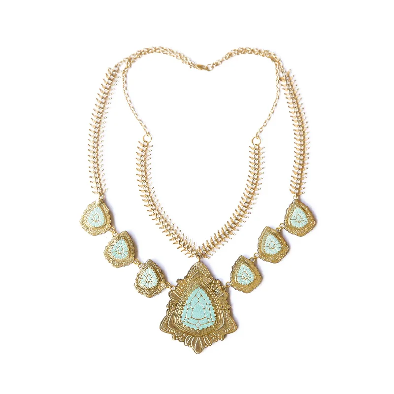 Bohemian necklaces with natural stones-EXOTICA JEWEL . necklace