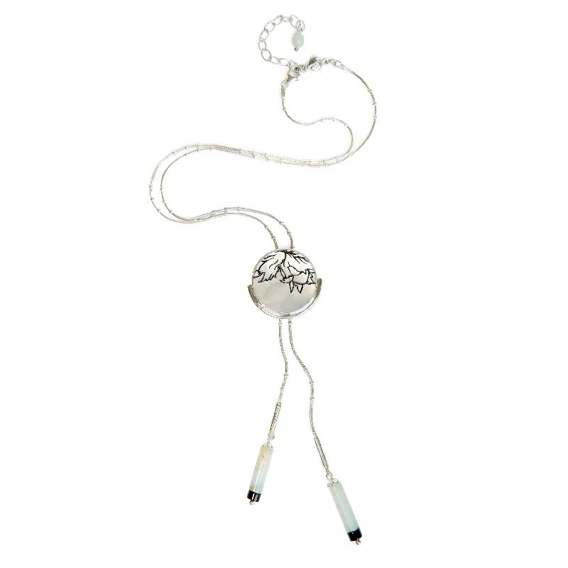 Dainty diamond necklaces for elegant simplicity-VOLTA . SUPER . Full Moon Bolo Necklet