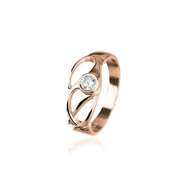 Custom engagement rings for special proposals-Cupid Rose Gold Ring RCR160