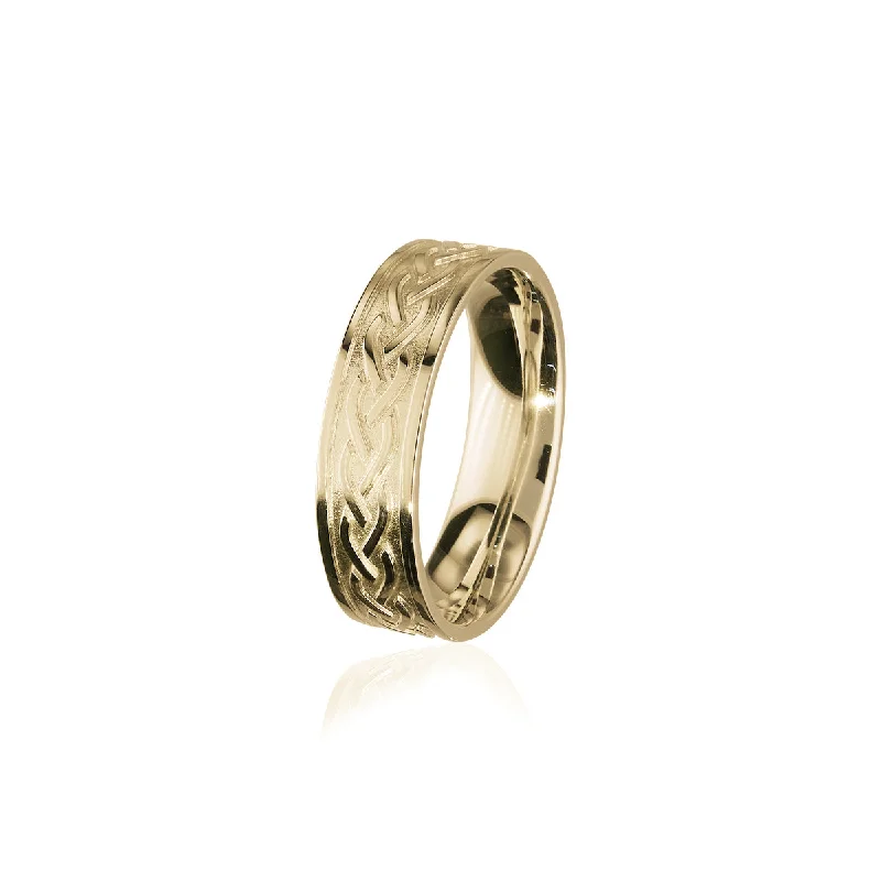 Handcrafted rings for a personalized touch-Celtic Gold Ring GXR399