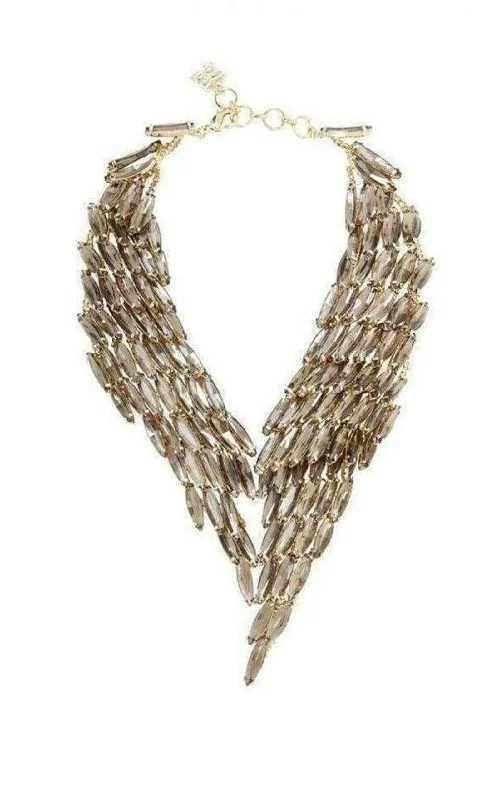 Unique tribal necklaces for bold fashion statements-Stone Cascade Necklace