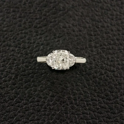 Custom rings with intricate designs for unique gifts-Cushion Diamond Engagement Ring