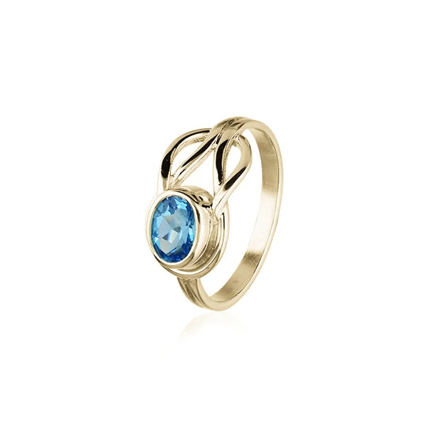 Diamond rings for luxury occasions-Celtic Gold Ring GCR50