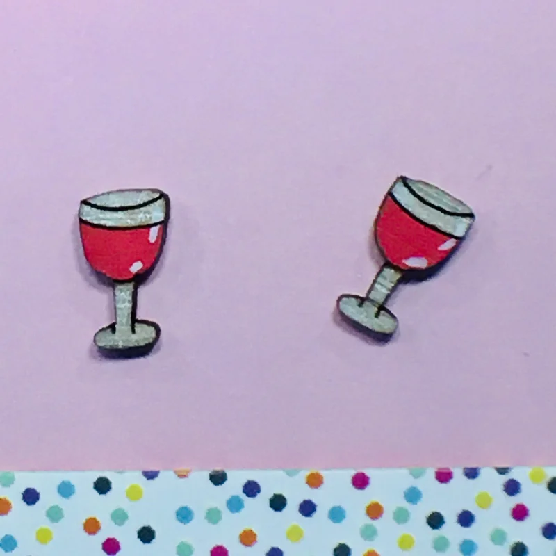 Unique gemstone earrings for special gifts-Studs: Cheers!