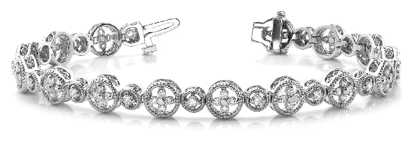 Vintage-inspired bracelets for a classic look-Vintage Diamond Bracelet