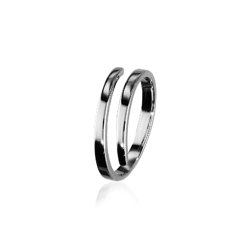 Men’s statement rings for bold accessories-Simply Stylish Silver Ring R391