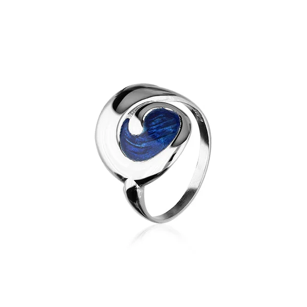 Bold cocktail rings for evening parties-Simply Stylish Silver Ring ER87