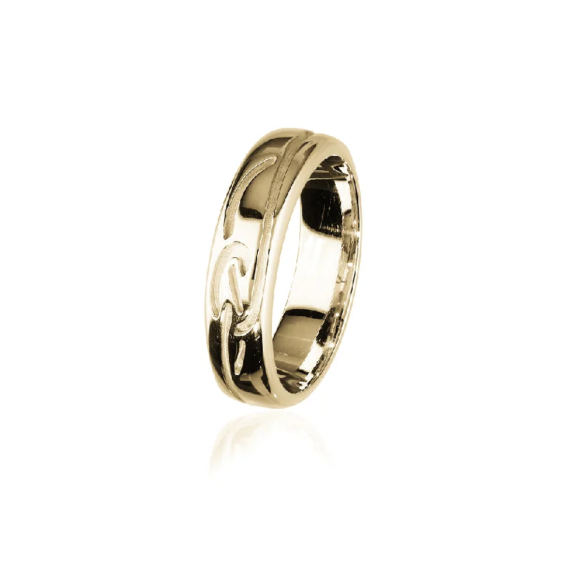 Custom-made rings for unique designs-Celtic Gold Ring GXR318