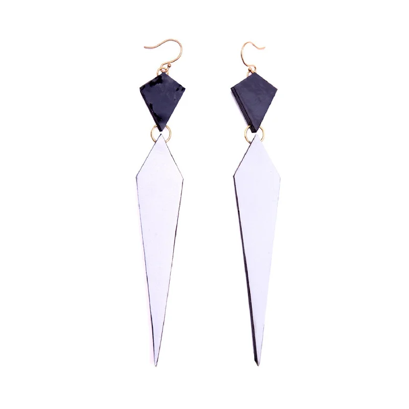 Bold tassel earrings for a dramatic style-DIAMOND DAGGER . earrings