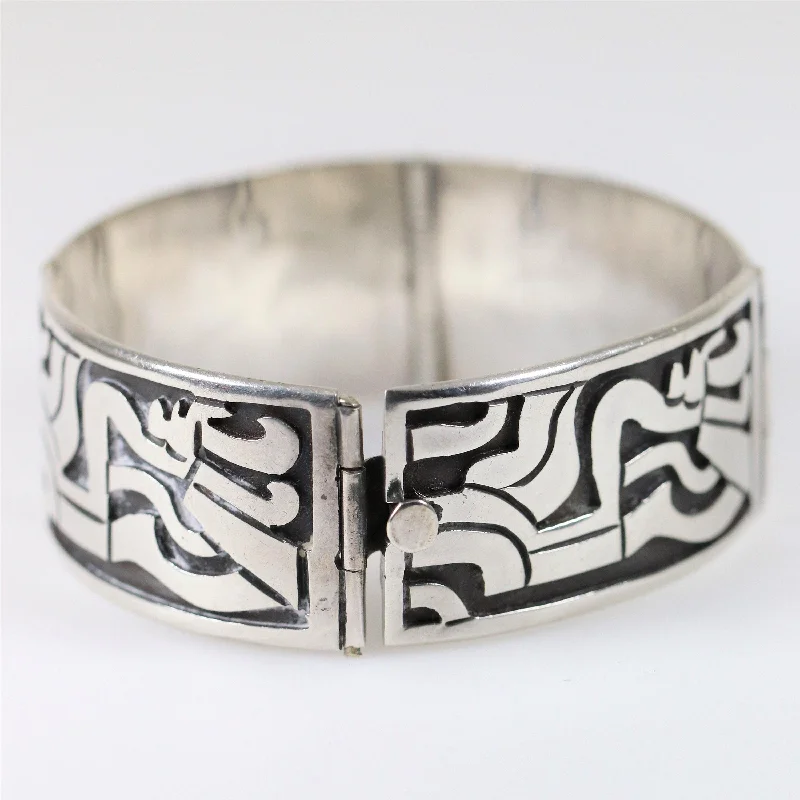 Custom birthstone bracelets for special occasions-Vintage Taxco Silver | Beto Mid-Century Sterling Silver Mexican Bracelet