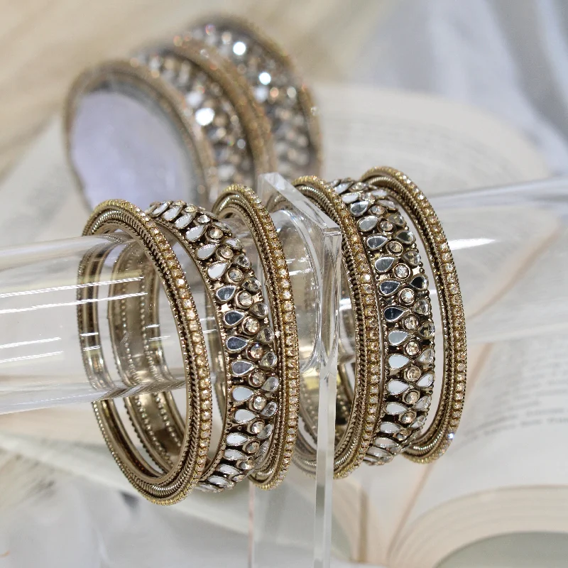 Stackable bangles for a customizable look-Vintage Bangles Set