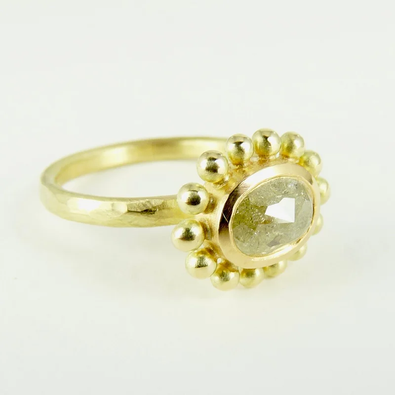 Custom birthstone rings for meaningful designs-Yellow Diamond Courtesan Ring