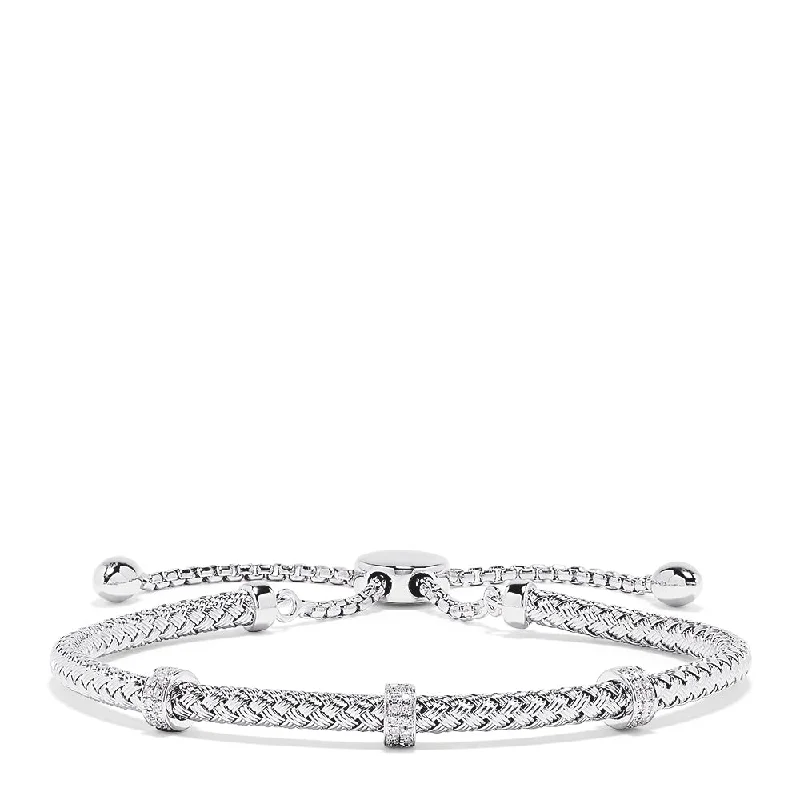 Wedding bracelets for the bride’s special day-925 Sterling Silver Diamond Accent Bracelet, 0.15 TCW